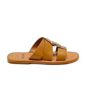 NIB Free People Sloan Buckle Sandal Cinnamon Clay size 8.5